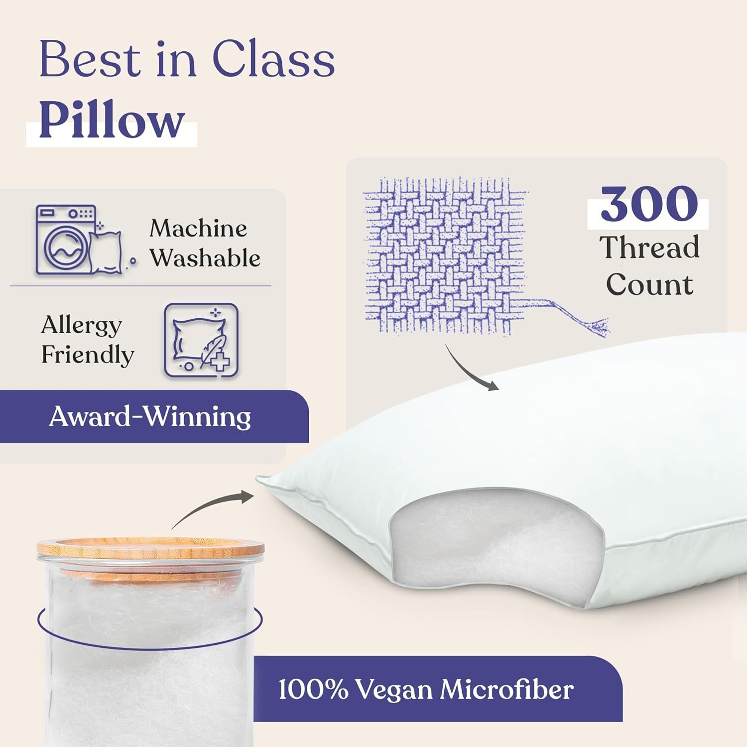 Down Alternative Pillow - FluffCo | Hotel Comfort